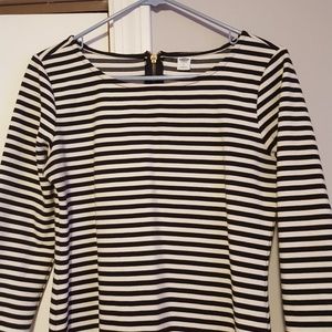 Old Navy black & white striped dress